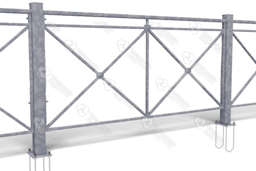 Пешеходное ограждение ПО-1 Крест